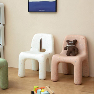 Nordic Star Children's Chair Small Bench Kindergarten Baby Cartoon Small Stool Low Stool Environmentally Friendly Home Backrest Chair