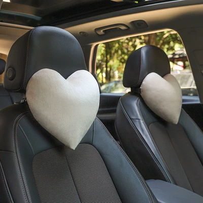 Pillow, Car Seat Cushion, Headrest - beige-matching-set