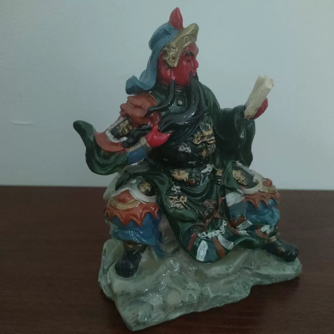 树脂工厂直销文关公像读春秋关二爷家居寺院供奉佛像摆件批发