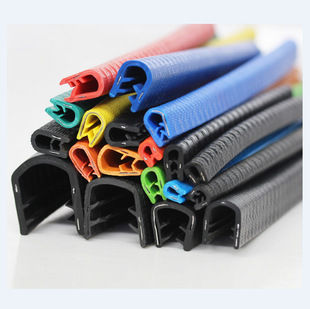 U-shaped decorative rubber strip shelf edging strip car anti-collision strip decorative strip