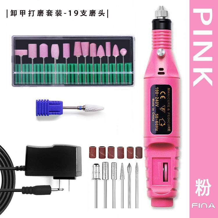 Lijadora de uñas portátil, lijadora de pulido y tallado de uñas, pluma de regulación de velocidad eléctrica, pluma de rectificado de uñas portátil