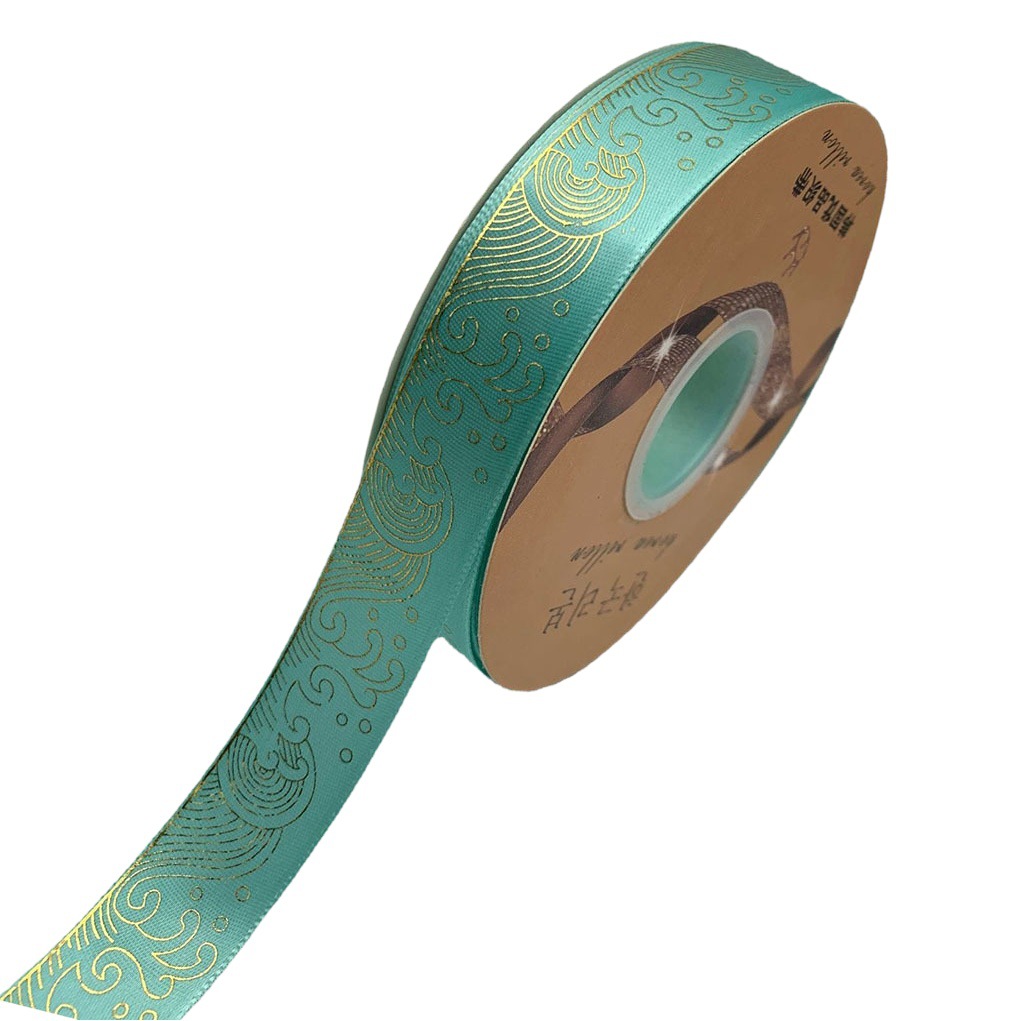 Nuevo dorado cinta vintage mar onda hecha a mano caja de regalo embalaje 2,5 cm bar soporte cinta al por mayor