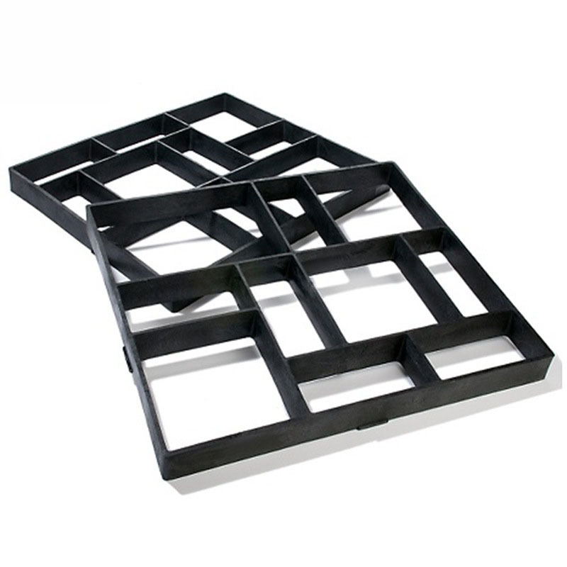 machining DF rectangle courtyard Beautify diy Garden Plastic mould Paving floor tile cement mould