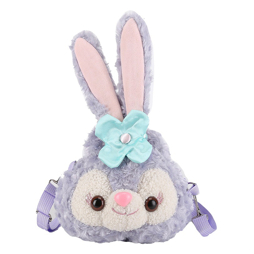2026 New Plush Bag with Cute Little Rabbit Doll, Single Shoulder Crossbody Bag, Student Girl's Cartoon Phone Bag
