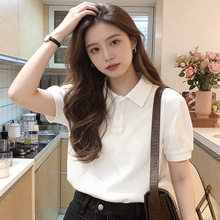 �ļ����ɰٴϵ��ɫPolo������T��Ůѧ�����촿ɫͨ������60352
