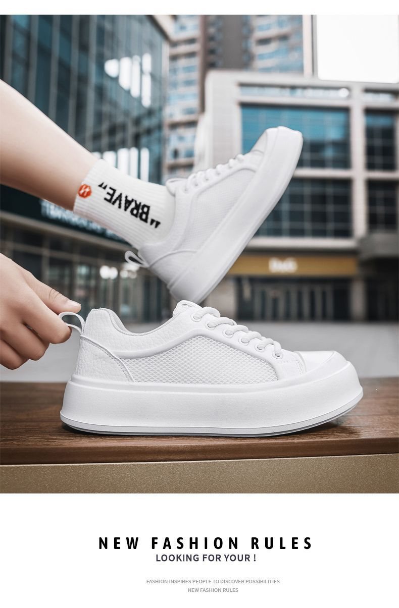 Men's Sneakers, Summer 2026 New Fashion, Thick-soled Casual Running Shoes, Mesh, Non-slip, Stylish And Trendy_vogvips.com