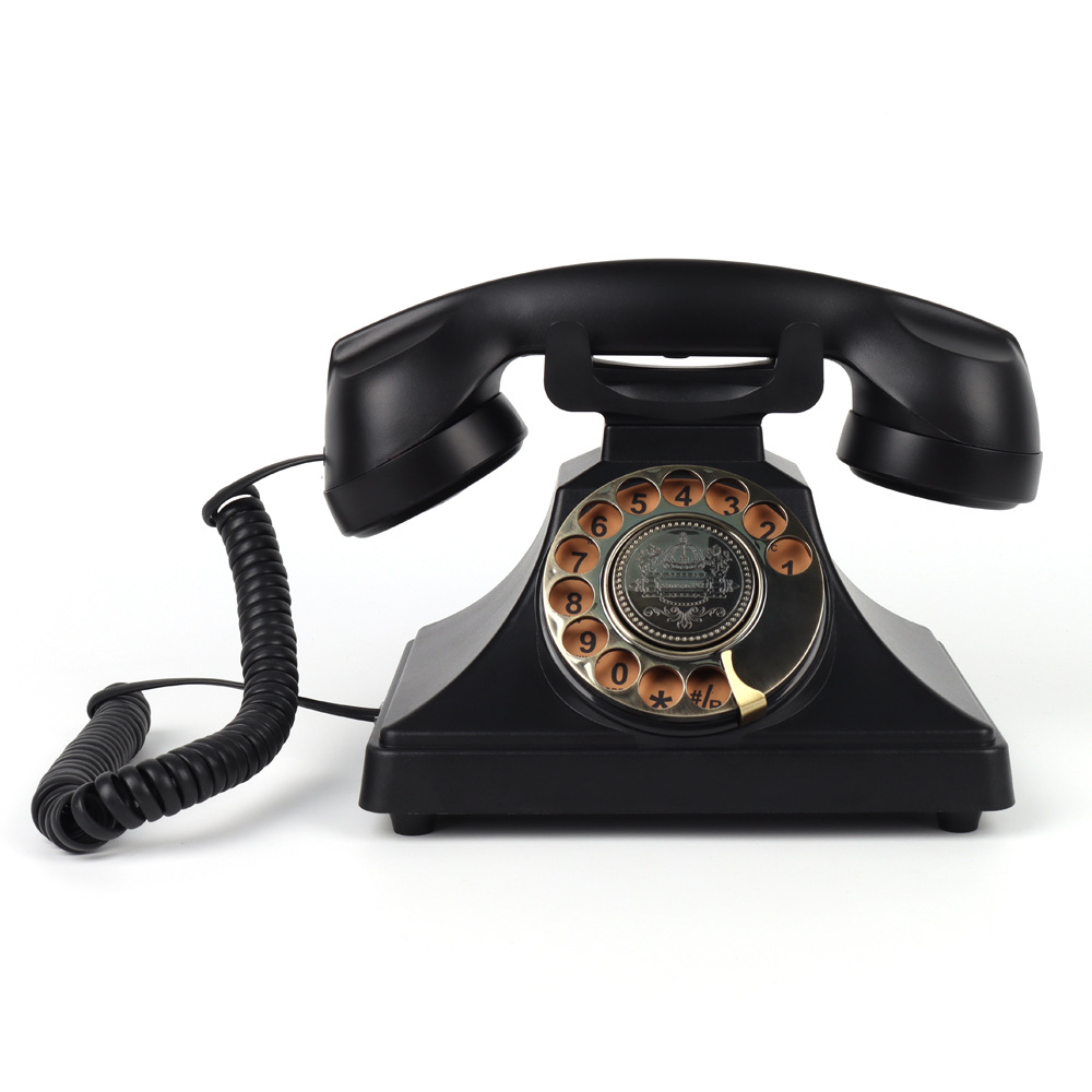 Teléfono retro transfronterizo, teléfono de botón, teléfono fijo, para habitación de huéspedes, oficina, teléfono móvil para el hogar, hotel, estilo antiguo