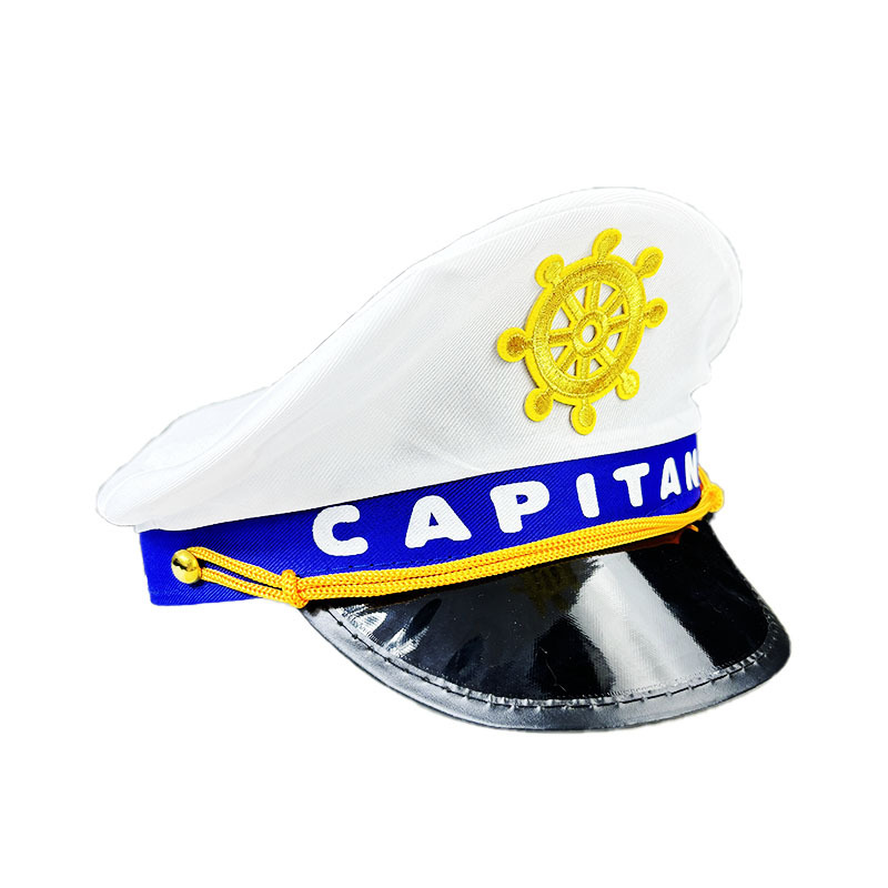 Sombrero de policía europeo y americano de siete colores de Amazon, uniforme sexy, sombrero de fiesta, sombrero de capitán de Halloween, sombrero de policía europeo y americano