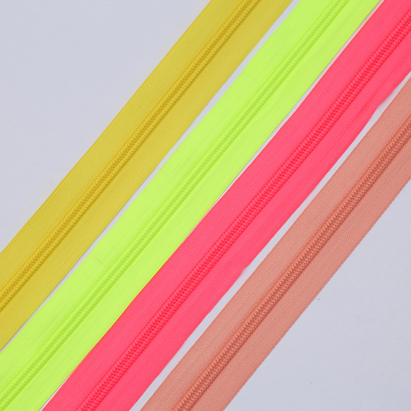 3号彩色尼龙码装拉链床帐沙发坐垫拉链 黑色彩色码装被套开尾拉链