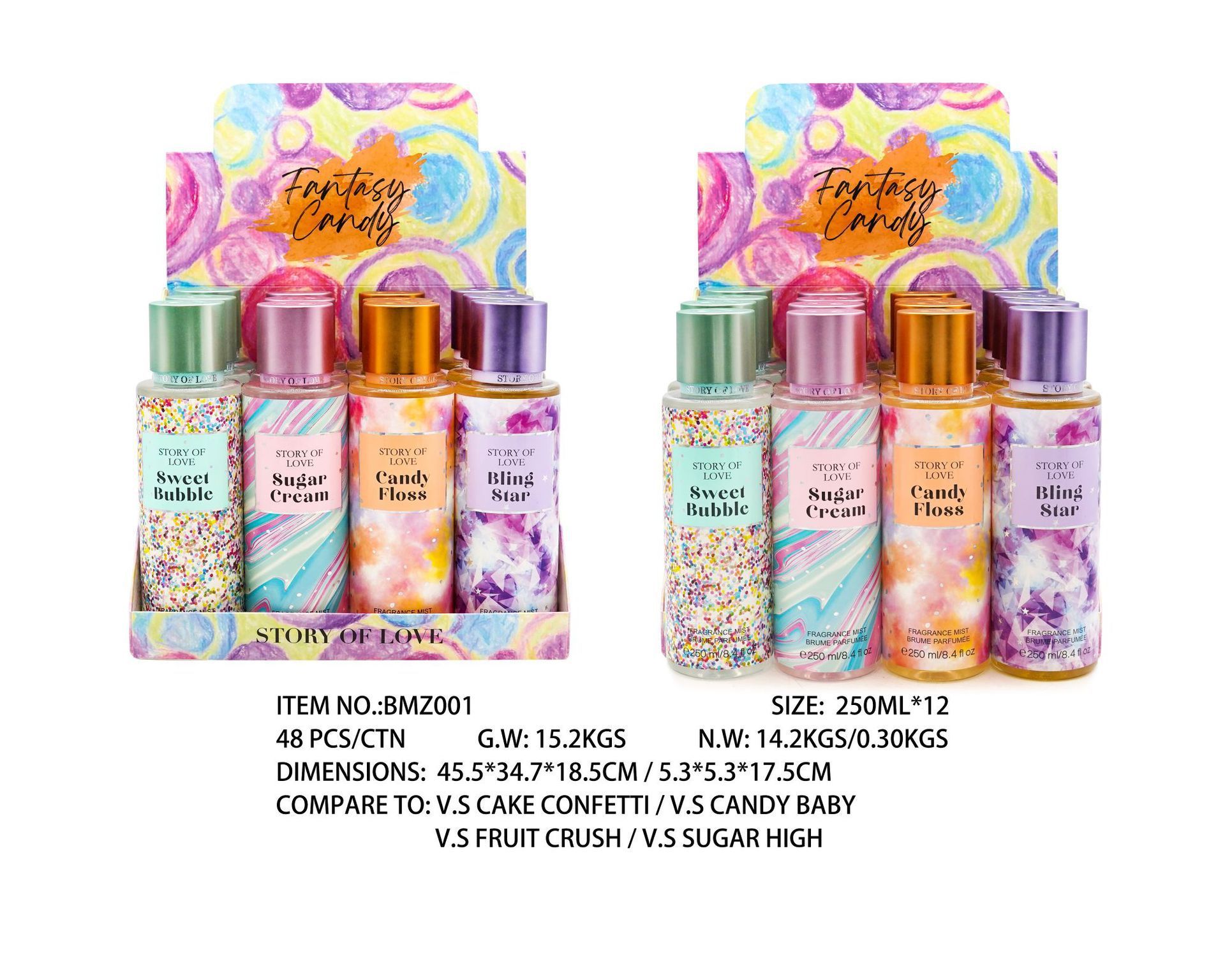 Perfume para mujeres 250ml spray corporal comercio exterior sudeste asiático sudamericano fragrancia para hombres estand paquete de muestra especial image 7