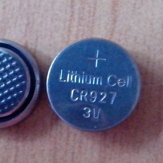 CR927纽扣电池 3V可焊各种脚卧式贴片