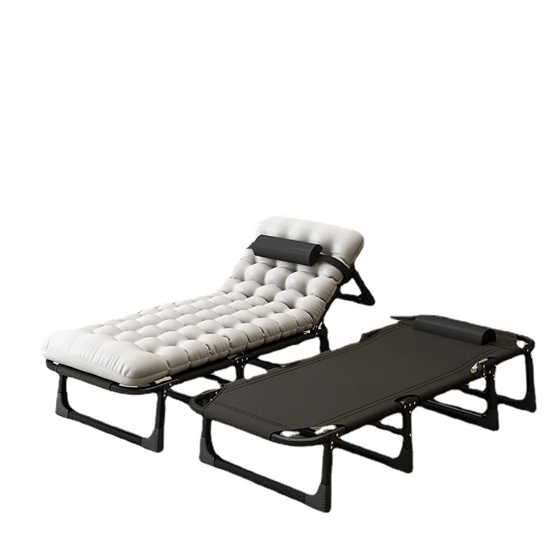 Directo de fábrica cama plegable siesta silla sola escolta simple oficina campamento cama al aire libre portátil reclinable