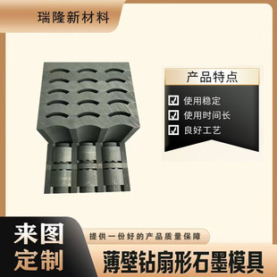 Thin Wall Drill Fan-Shaped Graphite Mold High-Density Graphite Plate Has Good Conductivity and Is Not Easy to Corrode and Anti-Oxidation Graphite Products