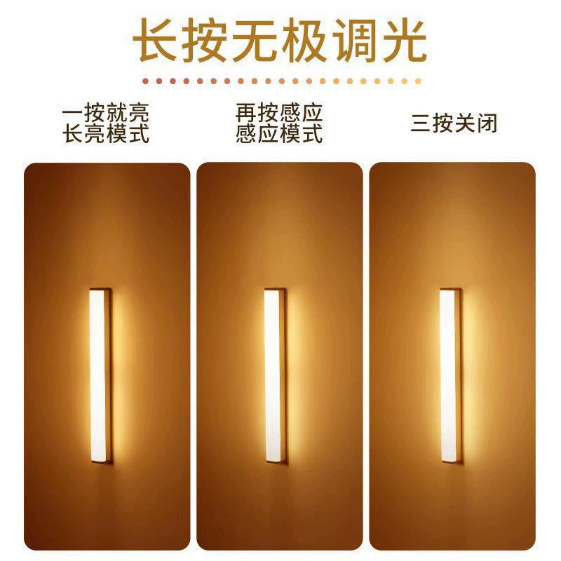 LED-индукционный умный ночной свет физиологического типа, подсветка интерьера для кухни и гардероба, лампа, световая лента, датчик движения