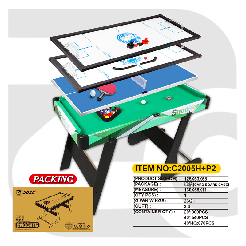 Mesa de billar multifuncional tres en uno cuatro en uno fútbol hockey hockey tenis de mesa de juego juguetes para niños
