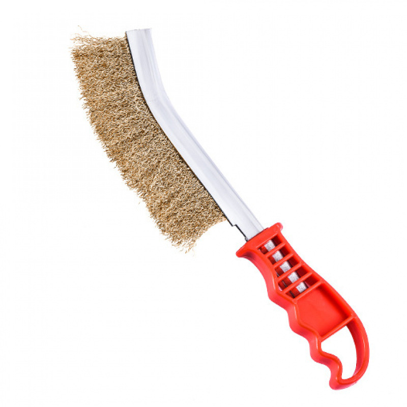Cepillo de alambre de acero Cepillo de cuchillo Cepillo de alambre de acero inoxidable Cepillo de alambre de cobre para eliminar huecos de óxido Cepillo de limpieza de cepillo de hierro para barbacoa