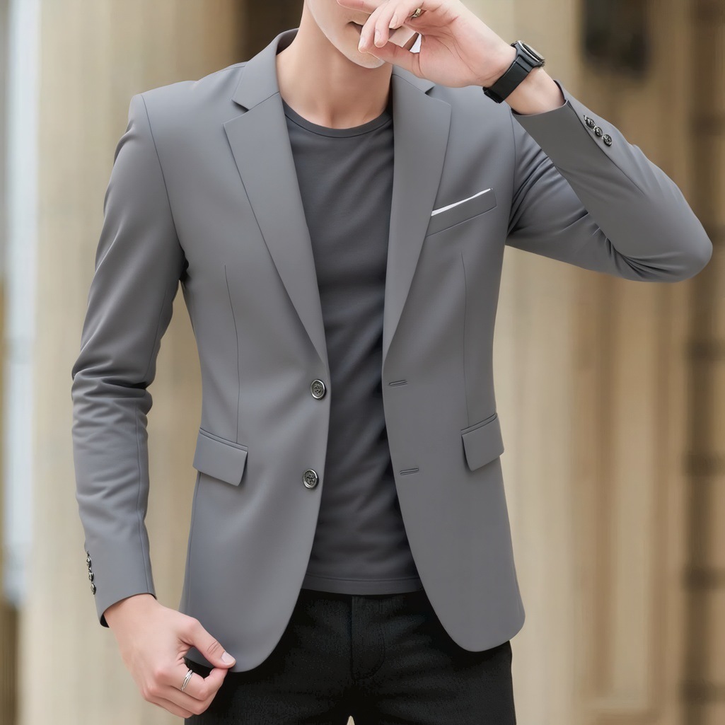 Blazer uomo slim fit giacca elegante per business e casual_voghion.com