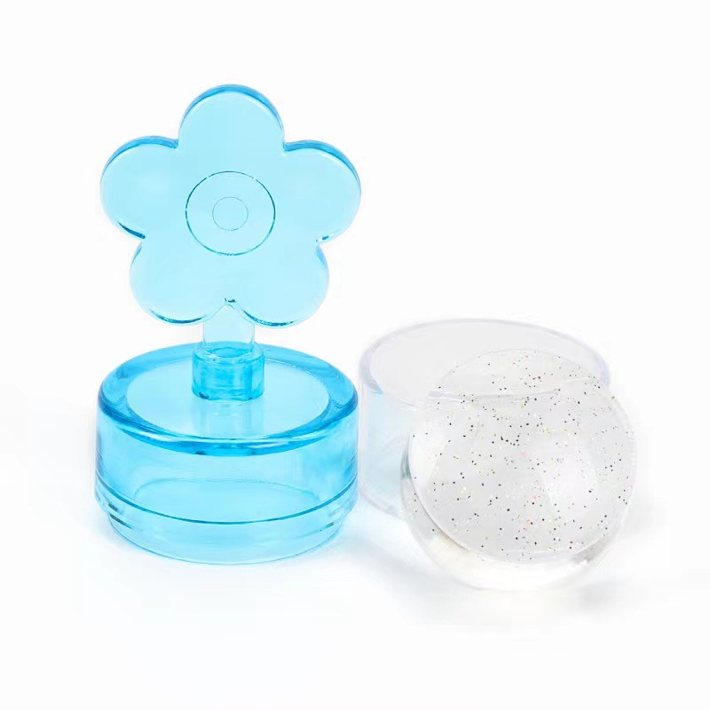 Sello de silicona de uñas transfronteriza traje sello de cristal transparente aceite de impresión sello totalmente transparente cabeza sello francés herramienta