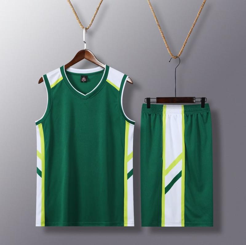 Todo el cuerpo digital inyección de tinta traje de baloncesto conjunto de aldea BA juego traje de entrenamiento se puede imprimir logotipo traje deportivo de manga corta