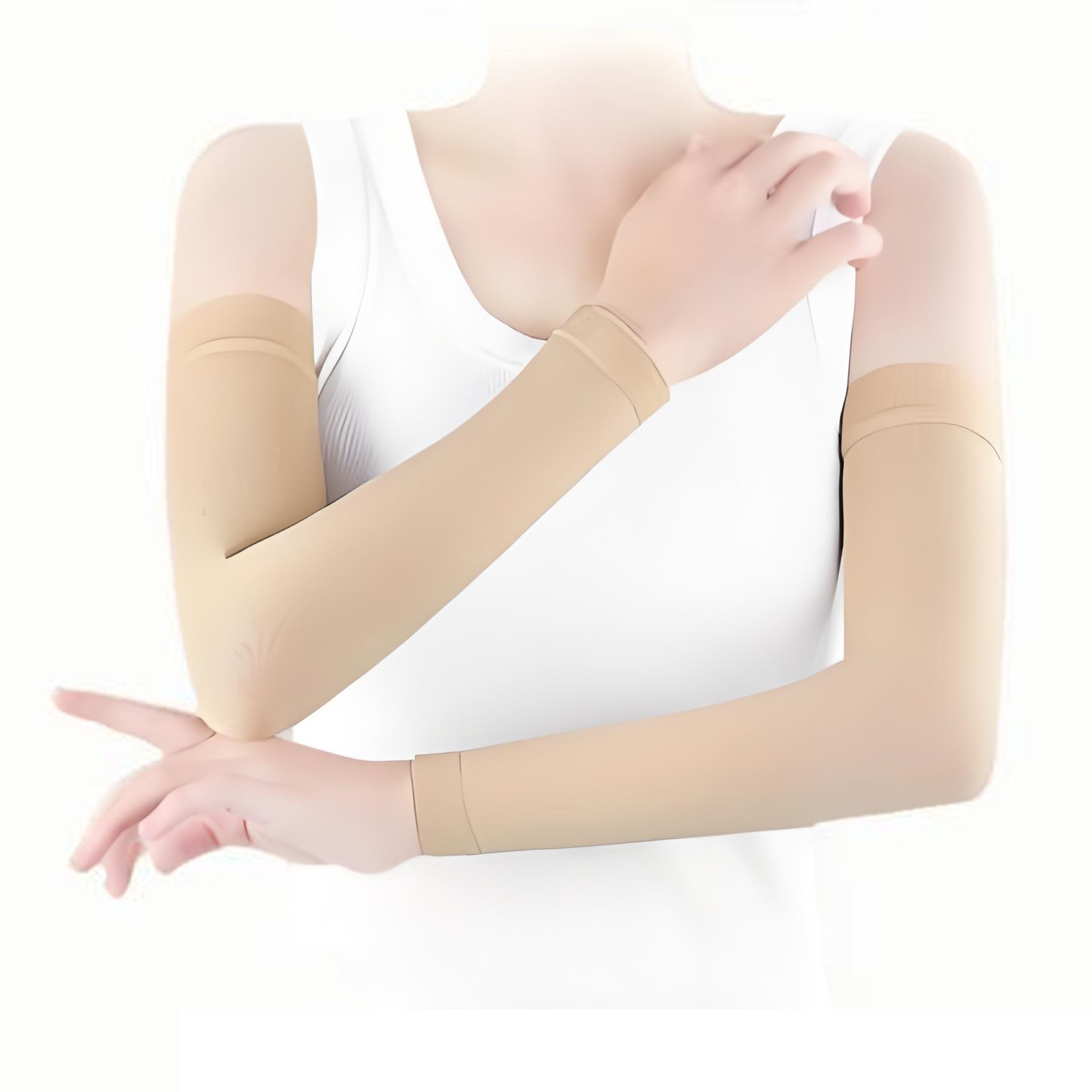 Cross-Border Best-Selling Long-Sleeve Elastic Compression Arm Sleeve Bandage for Edema Fixation