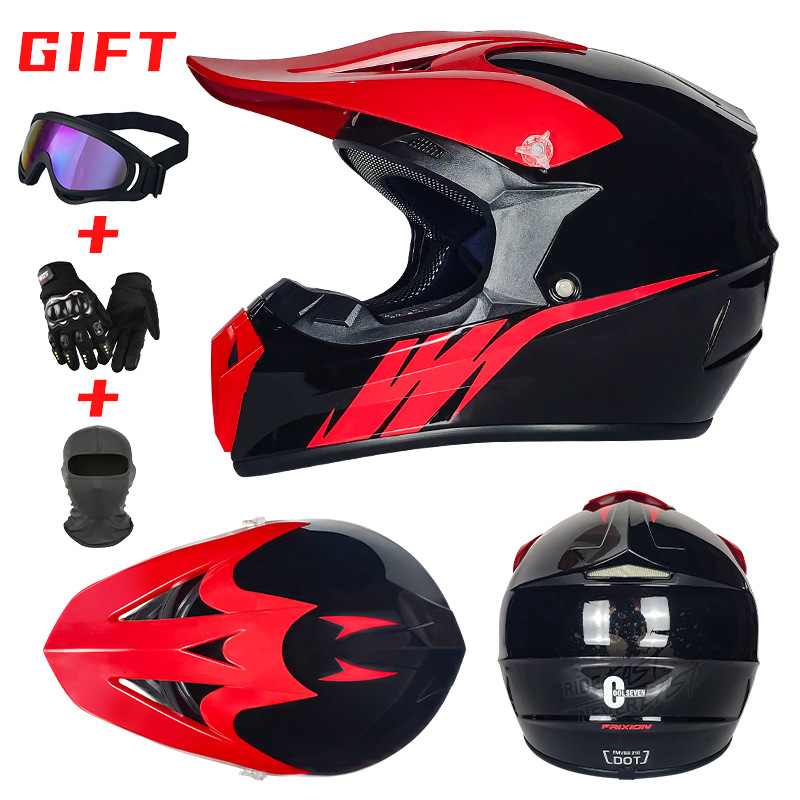 Casco de motocross, bicicleta de montaña de playa, casco completo, kart, adulto, coche de carreras para niños, casco de rally, comercio exterior, DOT