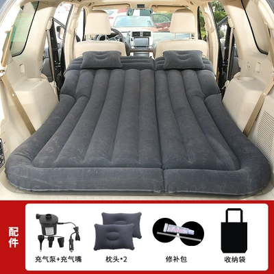 Vehicle-mounted inflatable bed – Bed Car Sleeping Artifact - trunk-specific-suv-straight-pull-with-flocked-black-includes-22m-car-pump