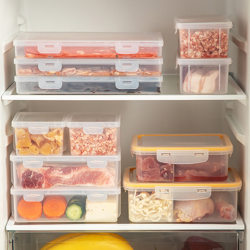 Japanese-style Export Refrigerator Storage Box Special Box for Frozen Meat Meat Freezing Sub-packaging Box Food Sealed Refrigeration Finishing Box