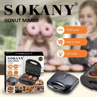 Трансграничная машина для пончиков SOKANY08042, бытовая хлебопечка, машина для выпечки с 6 отверстиями, машина для торта, машина для приготовления пончиков