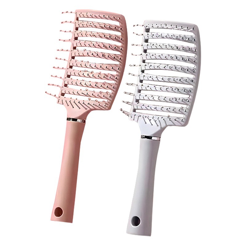 Peine de costilla curva grande peine de pelo femenino peine de artefacto esponjoso peine de pelo largo peine de masaje rizado peine de pelo suave peine de pelo doméstico