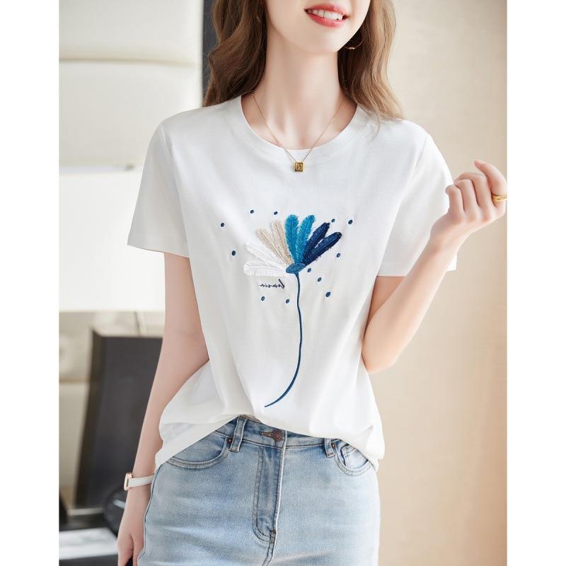 Summer thin fashionable base short sleeve T-shirt