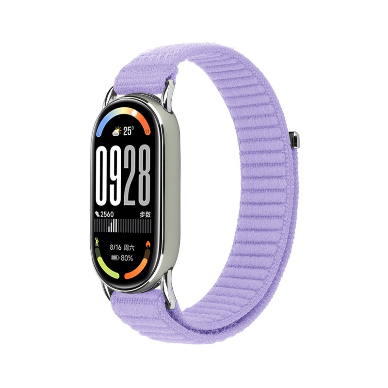 适用小米手环10表带波浪纹尼龙回环编织表带 mi band8/9 尼龙表带|undefined