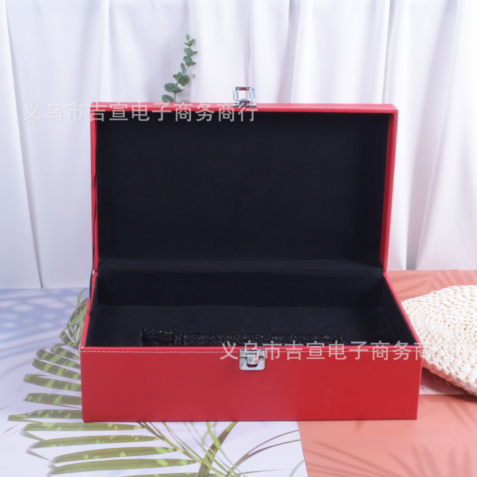 皮质奖杯皮盒公司年会水晶奖杯包装盒奖章勋章印章礼盒边防奖牌盒