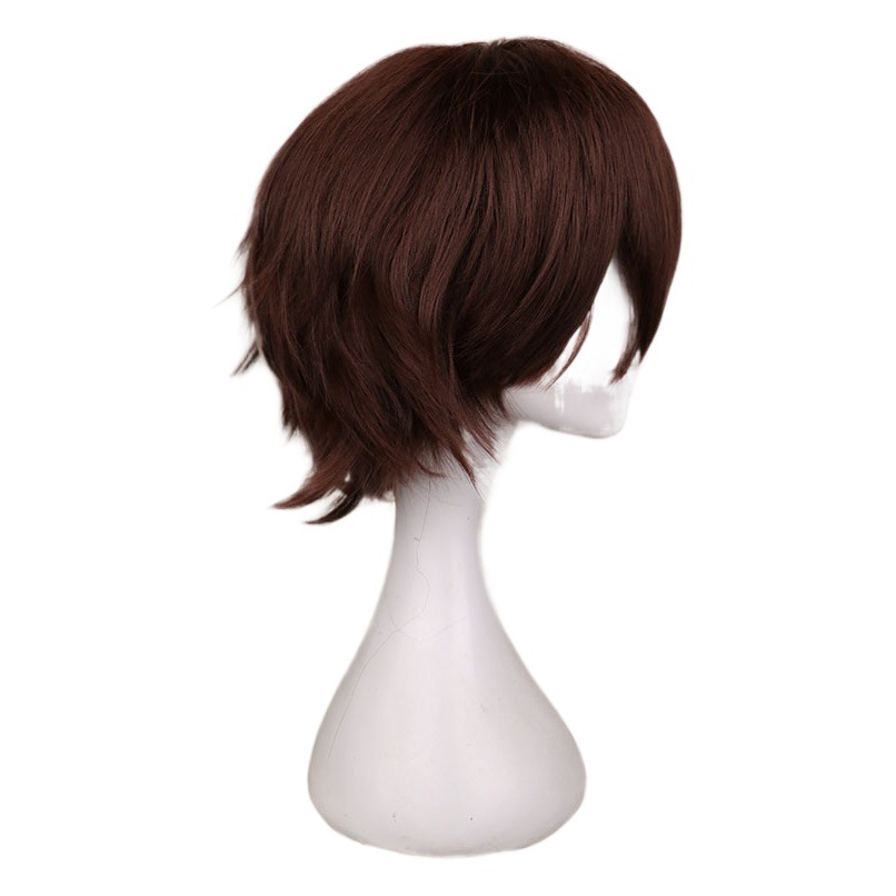 Taizaki cos peluca wenhao perro salvaje Cosplay marrón negro Pelo Corto anime personaje pelo corto al por mayor