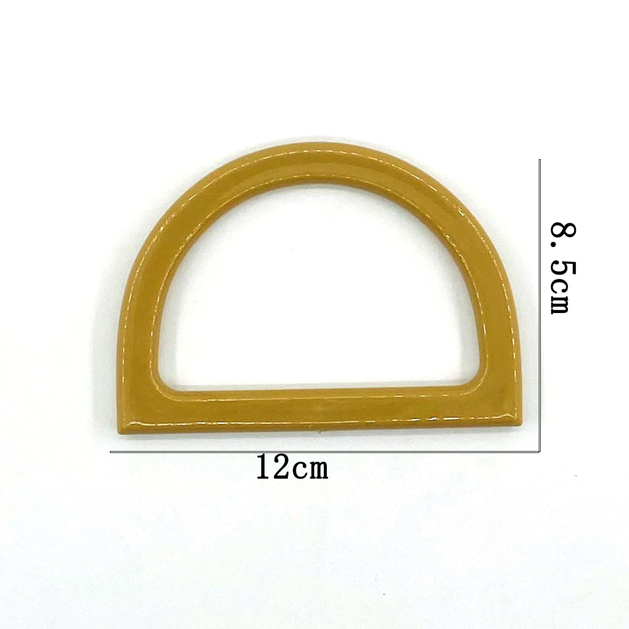 Asa de Resina en Forma de D para Bolsos Tejidos Hecha a Mano para Bolsos Tejidos DIY image 5