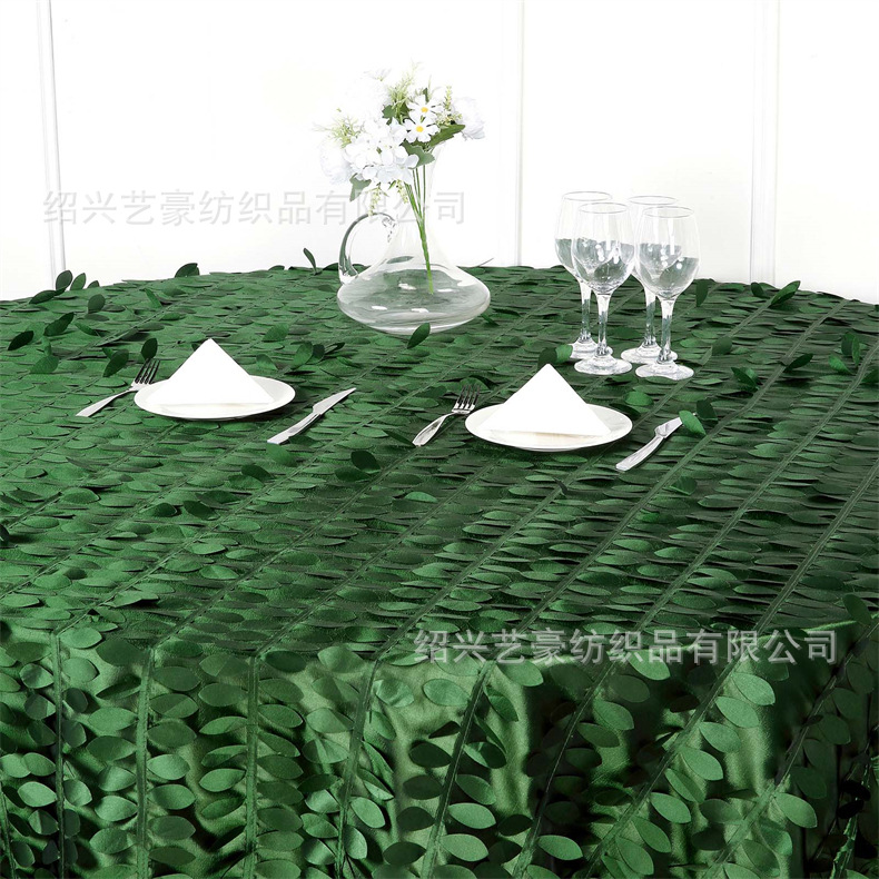 120inch Green Leaf Petal Taffe