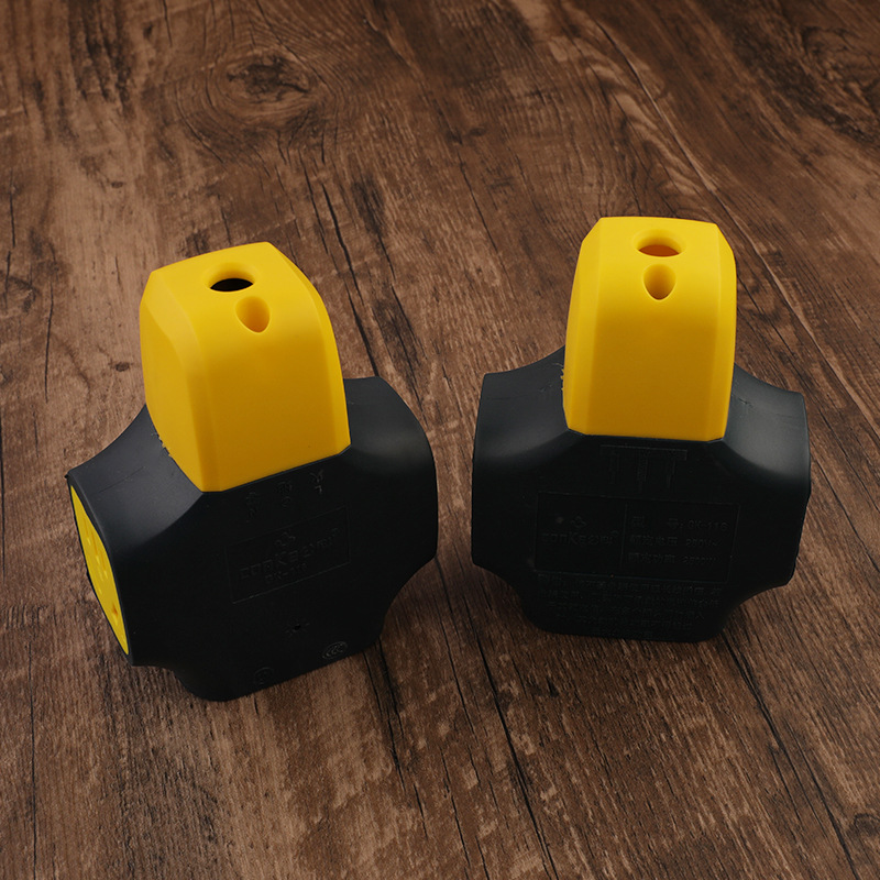 家用黑色地拖插座十四孔人字型无线插排工程10A带指示灯接线插座