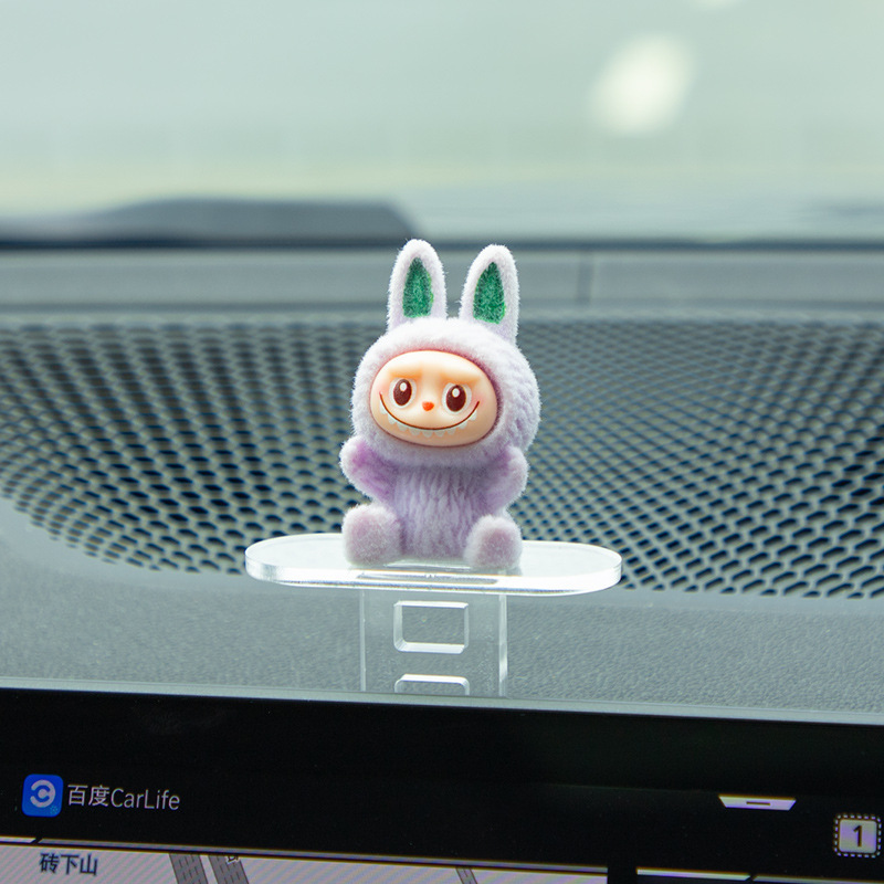 新しいラブブ車内スライド装飾品車のスクリーン装飾品ラブブ装飾品|undefined