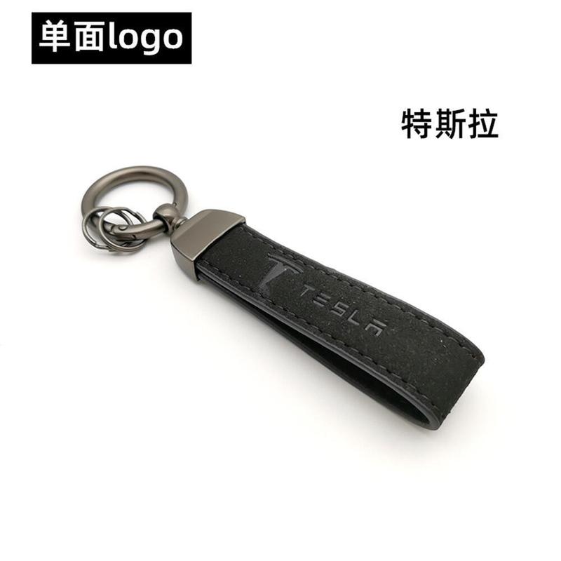 スエードレザーカーキーホルダートレンディなブランドカーロゴキーホルダーメンズハイエンドペンダントメルセデスベンツメタルレザーキーホルダー|undefined