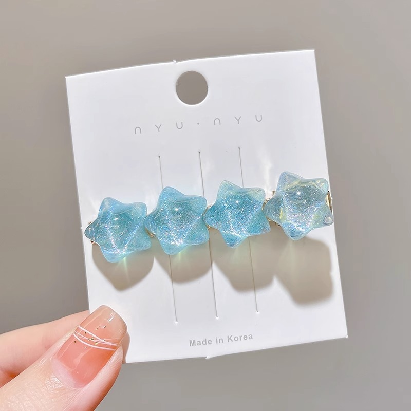 Pinza para el cabello de dopamina sin costuras de color caramelo clip lateral femenino flequillo clip para el cabello roto tocado clip de pico de pato y2k horquilla de una palabra