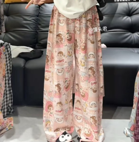 [5 días de preventa] [Pantalones de seda de algodón] Pantalones de pijama de seda de algodón para mujer