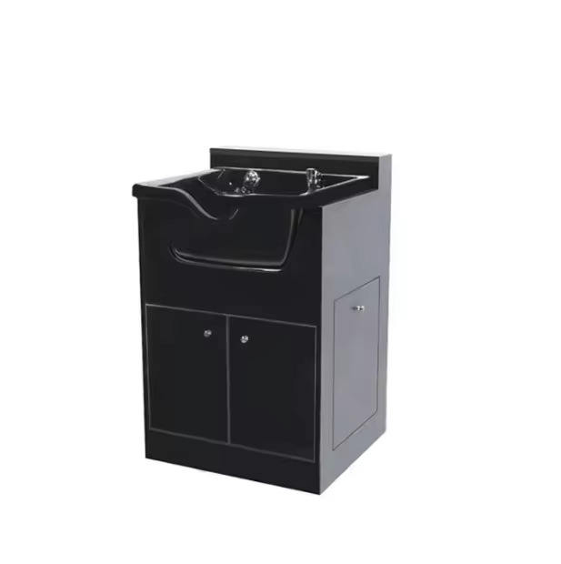 Salón transfronterizo champú lavabo lavabo cabinet integrado lujo ligero simple salón de belleza lavado al por mayor image 2