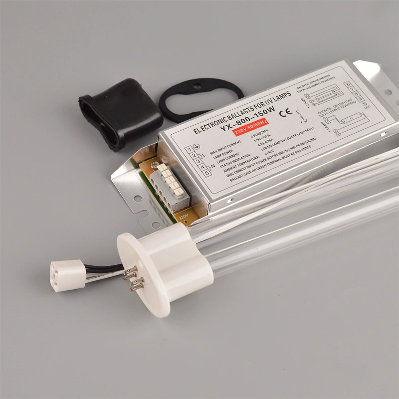 UV свет кислород фотолиз лампа трубка 150W электронный балласт PH2-800-150W обработка выхлопных газов ультрафиолетовый выпрямитель
