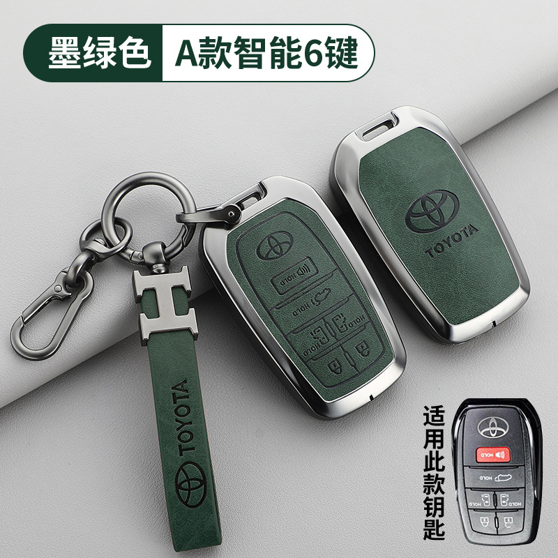 토요타 A타입 6버튼 다크 그린 + H 가죽 스트랩 + 말굽 버클