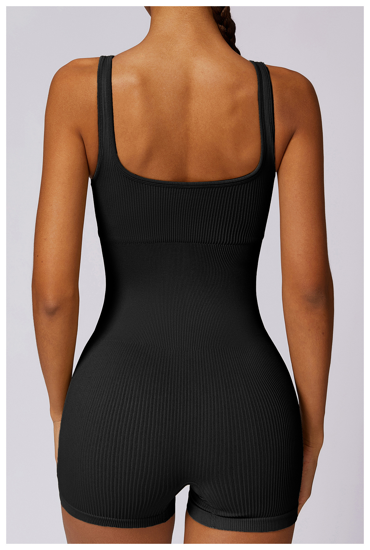 High Strength Beauty Back Seamless Yoga Jumpsuit Thread Elastic Sports Tight Fitness One Piece Women