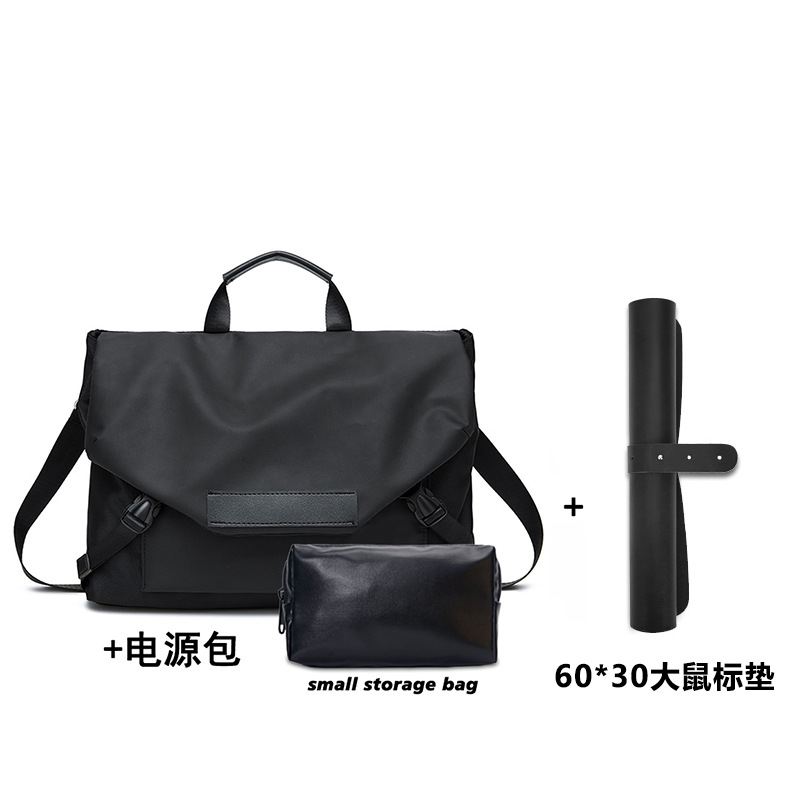 구찌 블랙 로고 양면 사용 가능 + 전원 어댑터 파우치 + 대형 마우스 패드