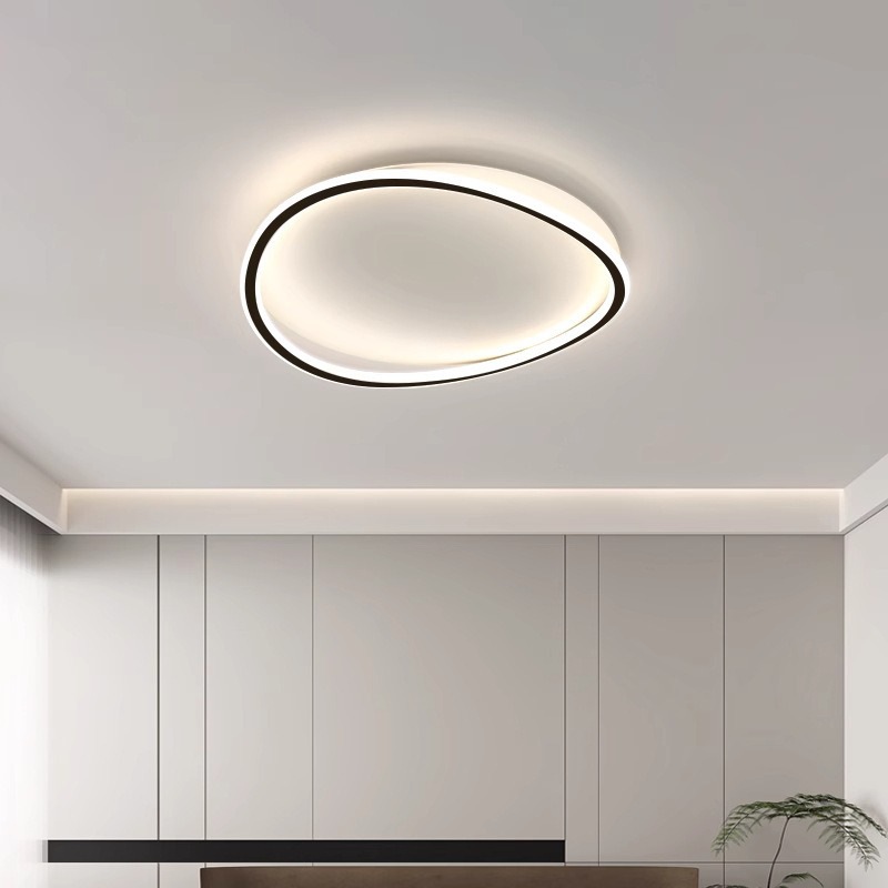 Luz de techo de la sala de estar italiana de alto nivel rectangular 2025 nueva luz de dormitorio de protección de ojos de espectro completo Zhongshan