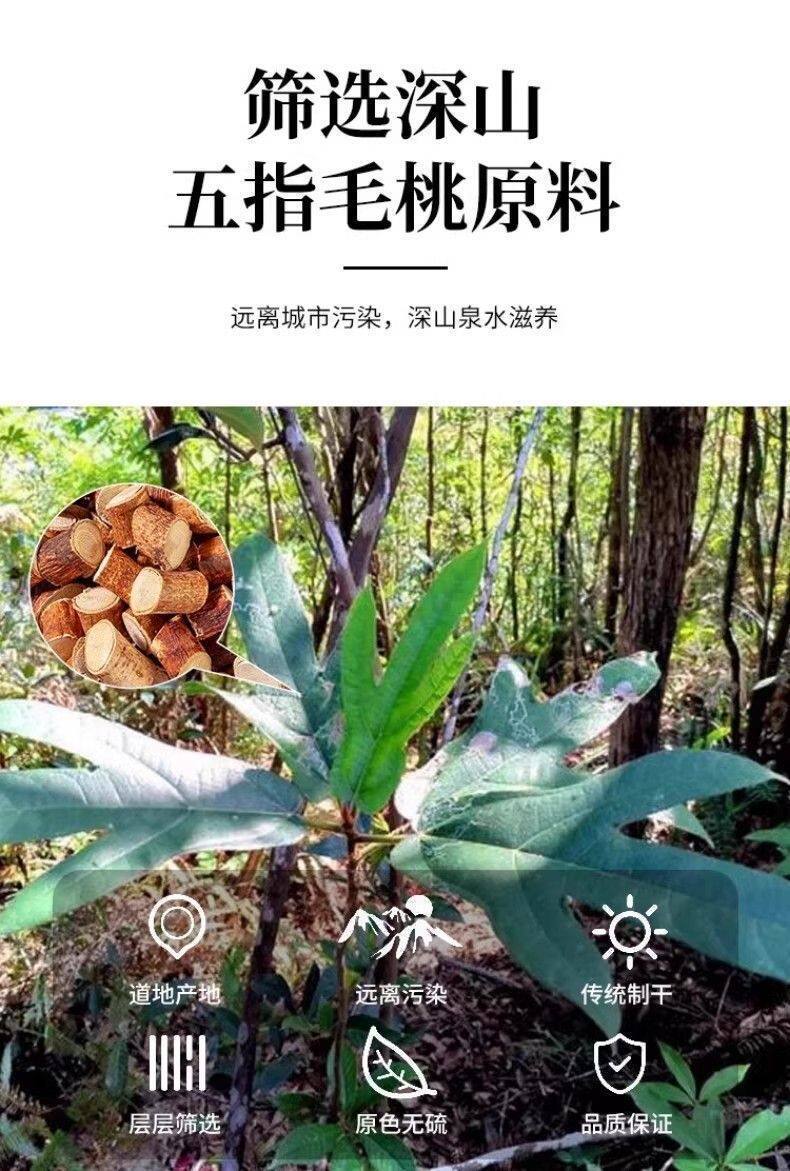 Wu Zhi Mao Tao Five-Finger Fig Root Dried Hairy Fig Root Slices for Decoction and Soup 500g key features