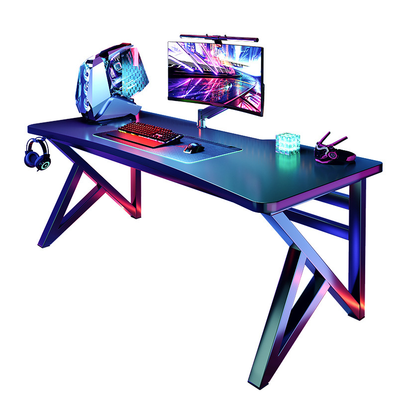 Escritorio de computadora de madera maciza, dormitorio de escritorio, escritorio simple para el hogar, escritorio de estudio para estudiantes, mesa de juegos de fibra de carbono, banco de trabajo