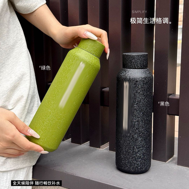 2025星爸爸新款酷黑冰花小口随行杯便携式户外保温杯316不锈钢水|undefined