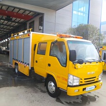 五十铃双排座应急救援电力抢修车 带电焊 发电机 80-200KW发电车
